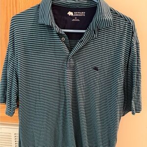 Onward Reserve Blue Striped Polo Shirt